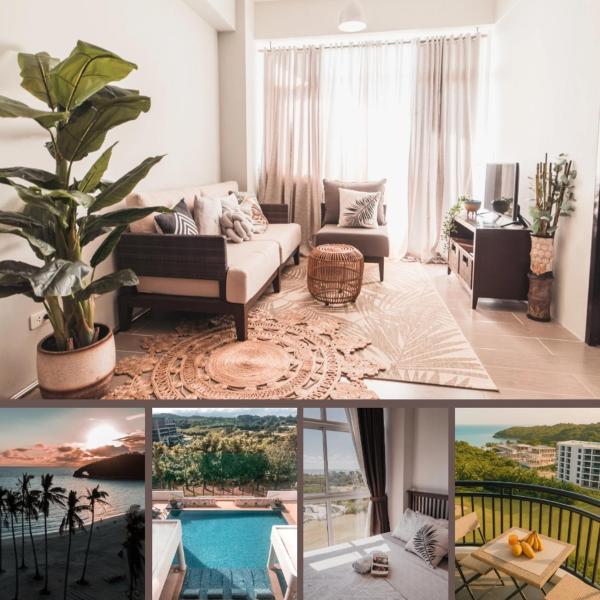 Na fotografii je vidět objekt Modern Tropical Luxe Apartment - Boracay Newcoast nacházející se ve městě Boracay.