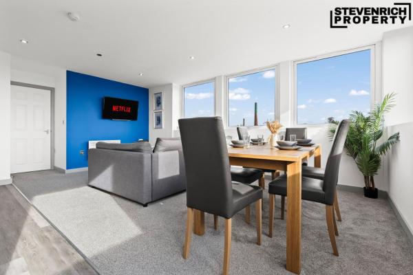 A la foto es mostra l'objecte Modern High Spec Apartment Parking 2 Bed 4 Guests situat a la ciutat de Yeadon.