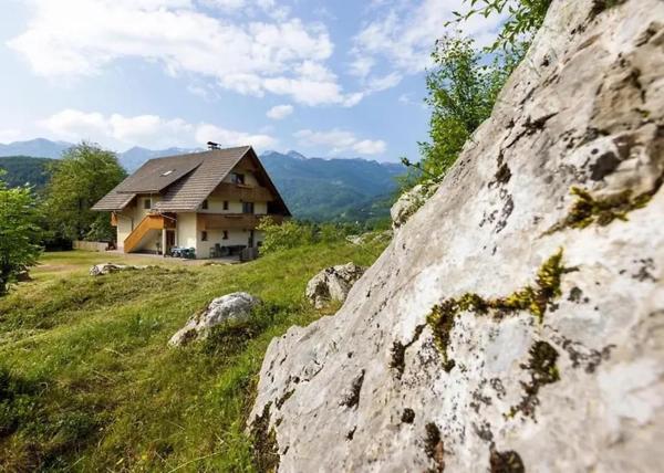 A la foto es mostra l'objecte Apartmaji pr` Brdarju situat a la ciutat de Bohinj.