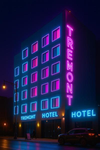 Na zdjęciu widoczny jest obiekt Hotel TREMONT Bronx Yankee Stadium położony w mieście Bronx.
