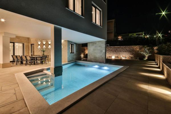 Luxury Villa Trogir 3 With Private Pool, Jacuzzi And Gym By The Beach On Ciovo - Okrug Donji - Trogir