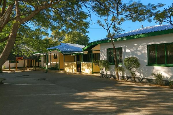 A la foto es mostra l'objecte Virgo Hostels situat a la ciutat de Gaborone.