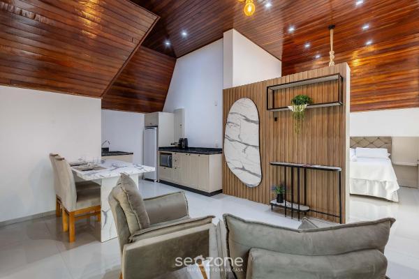 Nella foto è visibile l'oggetto Studio Aconchegante em Itapema, SC RGOB701 situato nella città di Meia Praia.