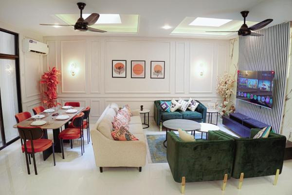 Na foto é possível ver o objeto Mirpur Boutique Spanish Villa - In Prime City Spot localizado na cidade de Burotiān.
