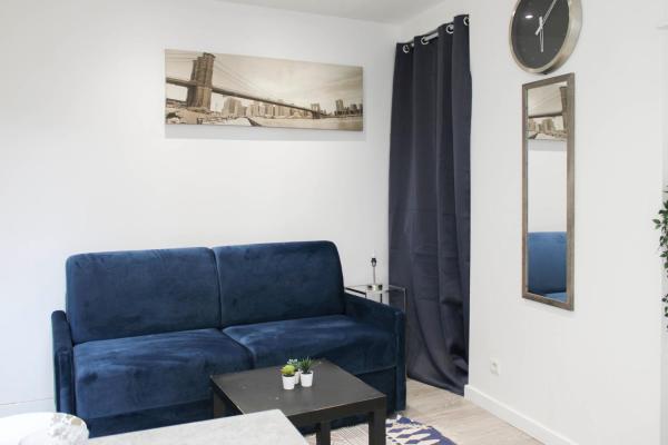 På billedet ses objektet Nice studio with Wifi 10 min walk from Paris beliggende i byen Clichy.