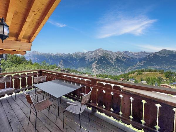 A la foto es mostra l'objecte Alpine Glow Retreat - 4 Valleys - Swiss Alps situat a la ciutat de Nendaz.