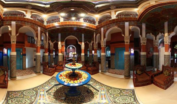 A la foto es mostra l'objecte Moroccan House situat a la ciutat de Marràqueix.