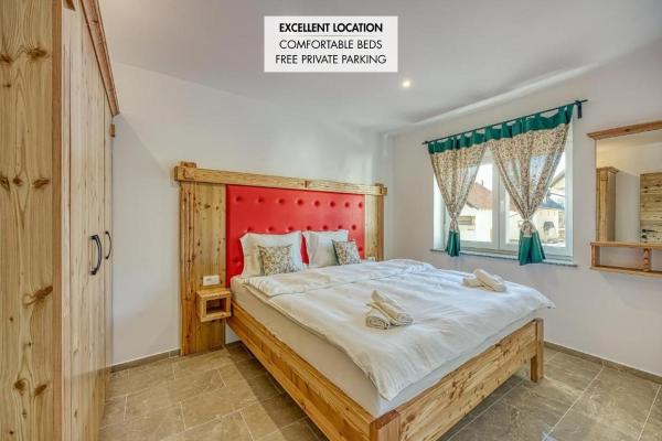 写真にはラテツェ市にあるApartments Viktorが写っています。