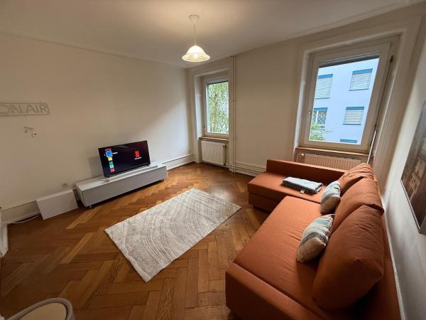 A la foto es mostra l'objecte Chill and Tranquil in St Johann near Novartis Campus situat a la ciutat de Basilea.