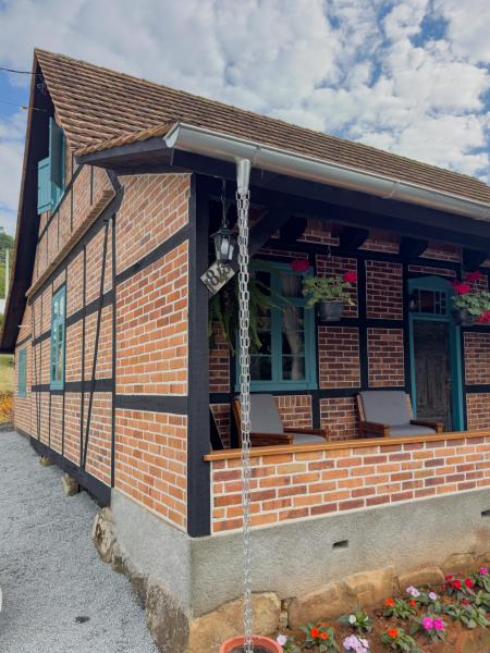 La photo montre l'objet Casa Enxaimel Aurora situé dans la ville de Pomerode.