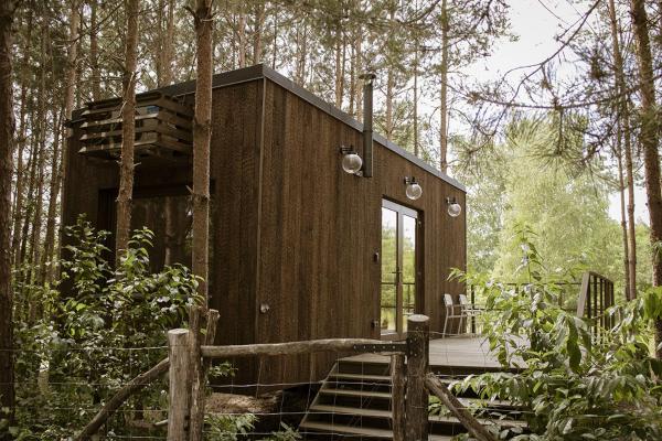 Nella foto è visibile l'oggetto Carthome II Arthome - klimatyczny leśny domek situato nella città di Sokołów Małopolski.