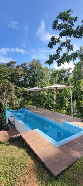Kuvassa näkyy kohde Glamping in jungle - Corcovado Nature Wonders - amazing views - available scooter, joka sijaitsee kaupungissa Puerto Jiménez.