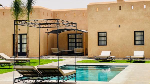 Auf dem Foto ist das Objekt Villa Marwa 3ch private Marrakech in der Stadt Marrakesch zu sehen.