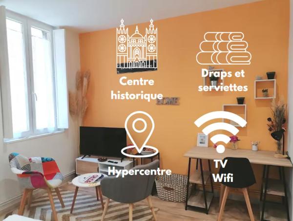 På billedet ses objektet STUDIO Rénové 26 m2 Centre Historique beliggende i byen Rodez.