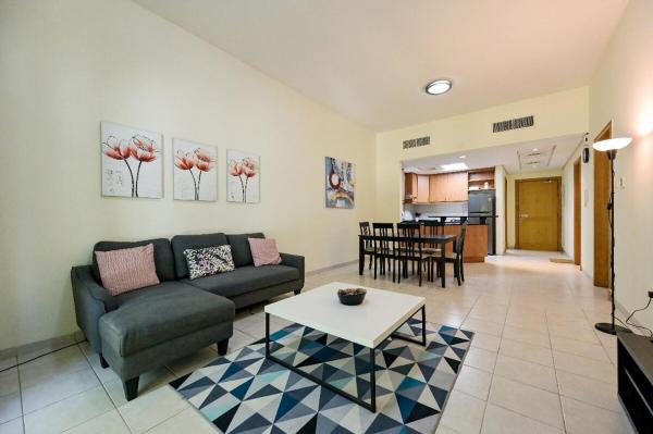 Na zdjęciu widoczny jest obiekt Spacious 1Bed Apt Building 189 Discovery Gardens położony w mieście Dubaj.