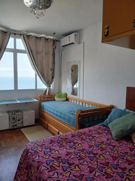 A la foto es mostra l'objecte Frente ao Mar Living Aconchegante pet friendyr situat a la ciutat de Santos.
