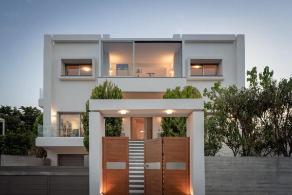 På billedet ses objektet Extravagant Crete Villa 4 Bedrooms Villa Yasemí I Private Pool And Outdoor Amenities Bbq Rethymno beliggende i byen Prínos.