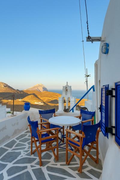 A la foto es mostra l'objecte Kalamiotissa's house situat a la ciutat de Anafi.