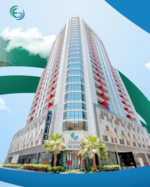 Na fotografii je vidět objekt Eden Garden Hotel Apartment nacházející se ve městě Manáma.