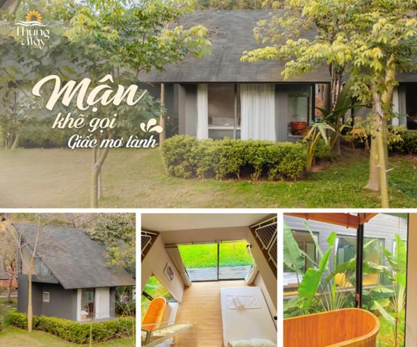 Na foto é possível ver o objeto Thung Mây Resort localizado na cidade de Mỹ Khê.