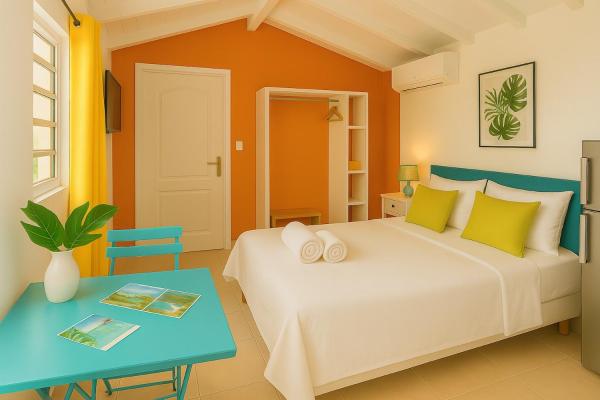 Studio Karaib à 15mn à pied de la plage du bourg, Сент-Анн
