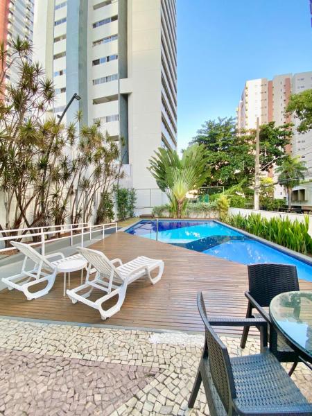 A la foto es mostra l'objecte Flat completo, próximo ao Shopping Recife, Praia e Aeroporto situat a la ciutat de Recife.
