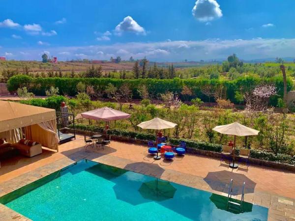 På billedet ses objektet Villa Alnatura with heated pool overlooking the High Atlas beliggende i byen Tillouna.