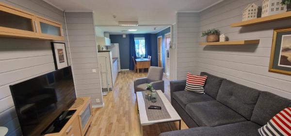 Op de foto is het object Damveien 1-Apartment te zien, gelegen in de stad Dverberg.