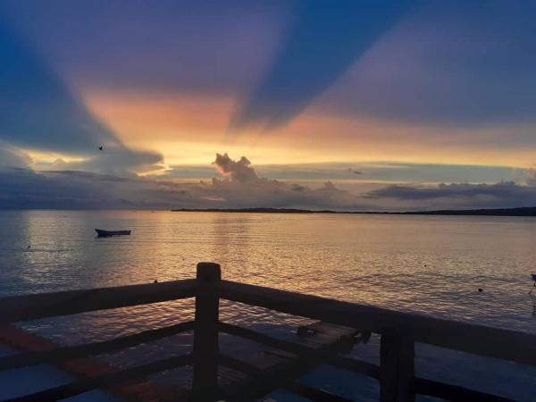 Na fotografii je vidět objekt Seaside House with Private Pier nacházející se ve městě Morrocoy.