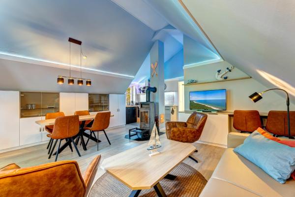 Dünenhaus ÜCkeritz Unserusedomde Fewo Ca80qm Mit Privater Sauna Und Kamin Parkplatz Direkt Am Strand 4i3 - Koserow