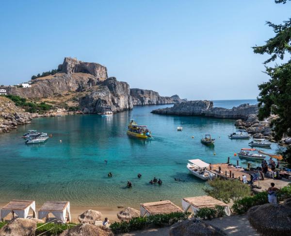 A la foto es mostra l'objecte Fedra Apartments Lindos situat a la ciutat de Lindos.