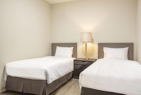 The photo shows the The Bayview Hotel Guam located in the city of Dedeo.