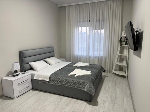 På bildet vises objektet Central apartments som ligger i byen Nova Dolyna.