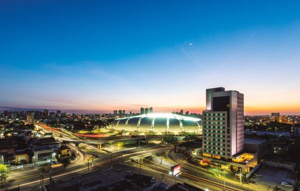 A la foto es mostra l'objecte Praiamar Arena situat a la ciutat de Natal.