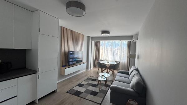 På bildet vises objektet Modern and cozy apartment in the city centre som ligger i byen Sofia.