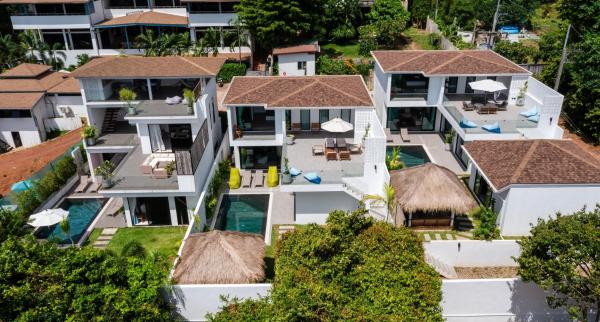 Na fotografii je vidět objekt The Guu Villas - Luxe Seaview Villa Resort nacházející se ve městě Ko Lanta.