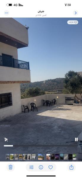 På billedet ses objektet فيلا مفروشه ومزرعه للايجار beliggende i byen Jerash.