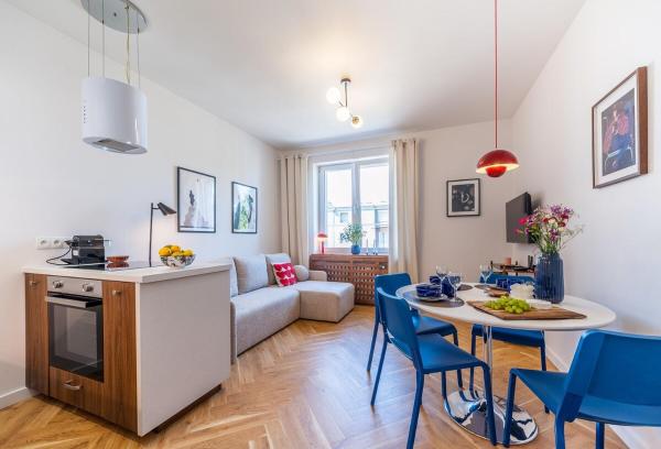 A la foto es mostra l'objecte Stylowy apartment dla 4 osób w centrum Gdyni, 2 oddzielne sypialnie, blisko skm, 20minut spacerem do morza situat a la ciutat de Gdynia.
