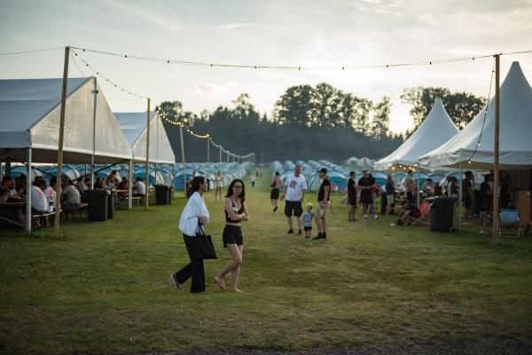 Na fotografii je vidět objekt GPtents Camping - Spa nacházející se ve městě Stavelot.