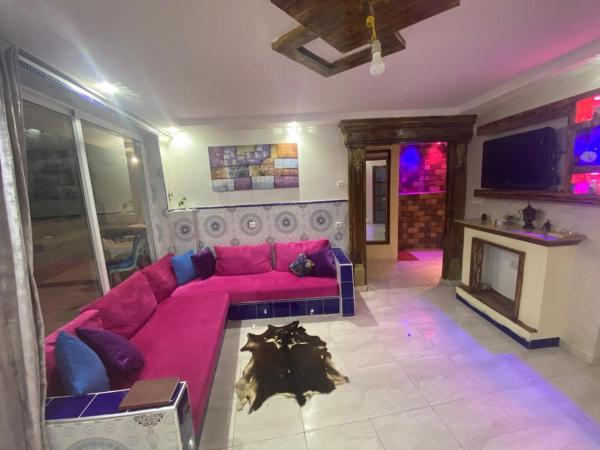 Nella foto è visibile l'oggetto Logement entier de 1 chambre avec jardin près de mer situato nella città di Jbila.
