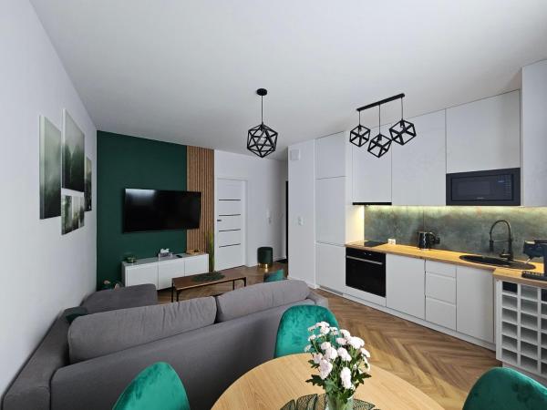 Nella foto è visibile l'oggetto Apartament Przystanek Mrągowo situato nella città di Mrągowo.