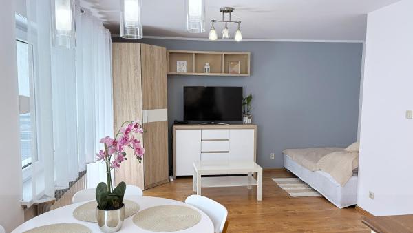Auf dem Foto ist das Objekt Apartament Krasickiego in der Stadt Ochla zu sehen.