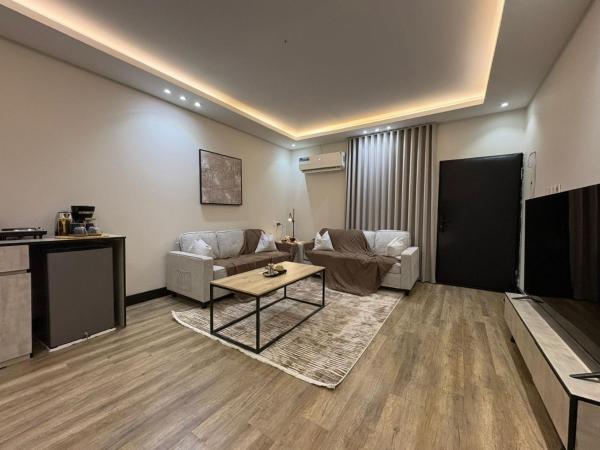 A la foto es mostra l'objecte Luxury Apartment with Outdoor Seating Al Aqiq N21 situat a la ciutat de Riad.