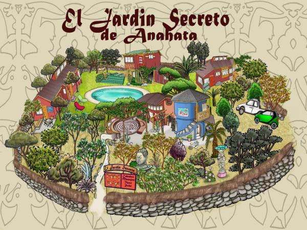 The photo shows the El jardín secreto Pisco Elqui located in the city of Pisco Elqui.