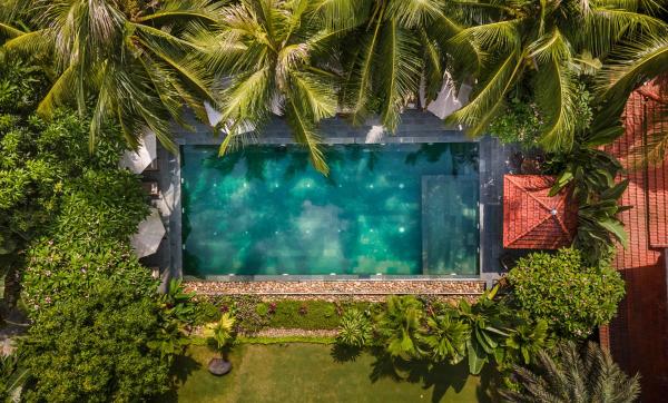 Na fotografii je vidět objekt Coco Island Resort Ninh Binh nacházející se ve městě Phúc Trì.