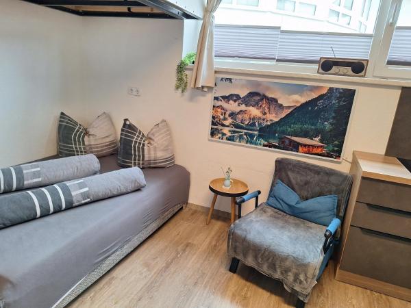 A la foto es mostra l'objecte Einzimmerwohnung am Lechweg situat a la ciutat de Wangle.