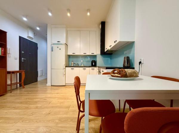 På billedet ses objektet Cozy Stay Apartment Szaserów beliggende i byen Kawęczyn.