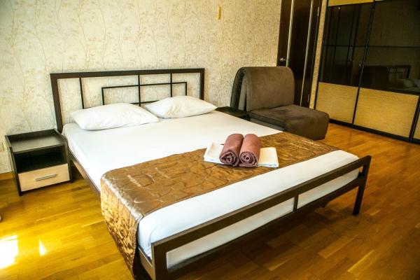 A la foto es mostra l'objecte Doba In Ua Peremoga Apartments situat a la ciutat de Dnipró.