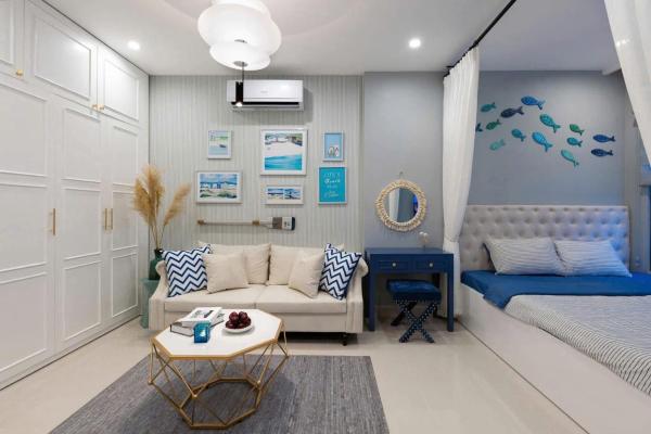 A la foto es mostra l'objecte Vinhomes Smartcity - Căn hộ dich vụ - Zhomestay situat a la ciutat de Phú Thú.