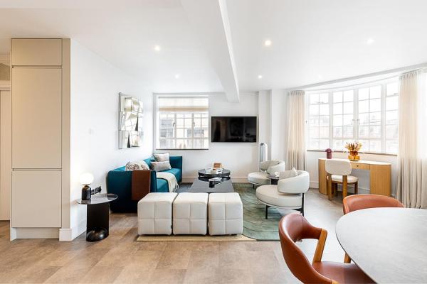 A la foto es mostra l'objecte Stylish Chelsea Flat Near Sloane Square situat a la ciutat de Moffat.